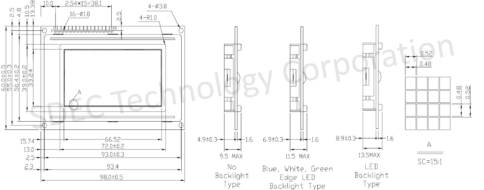 SGS12864K0_DIMENSIONAL_DRAWING